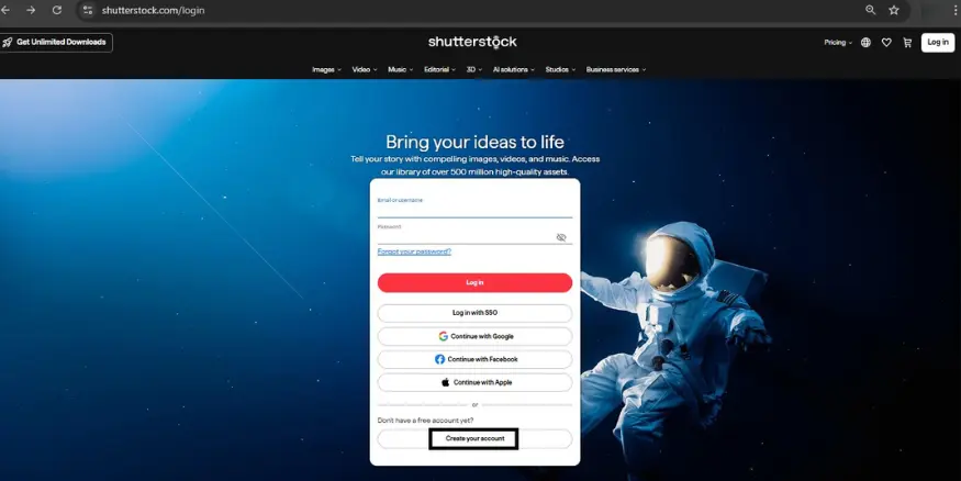 Shutterstock Login Qikink