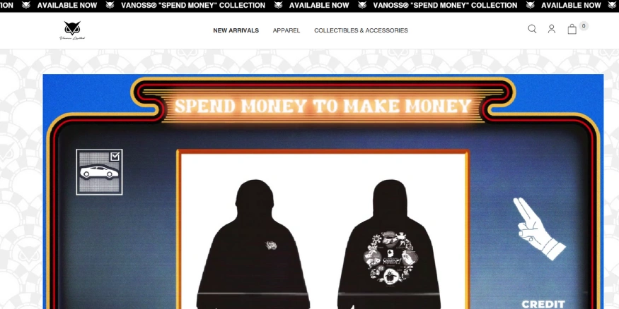 Vanoss Gaming website - Qikink