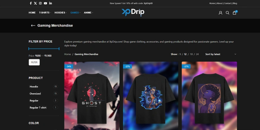 XPDrip gaming store-qikink XPDrip gaming store-qikink