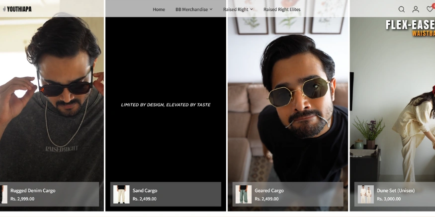 Youthiapa website - Qikink