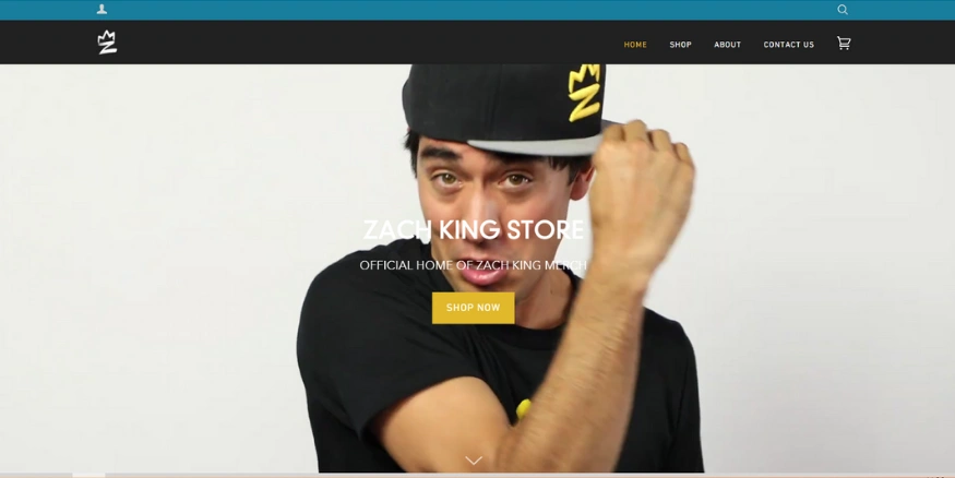 Zach King website - Qikink