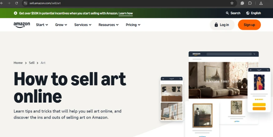 Amazon art selling platform Qikink