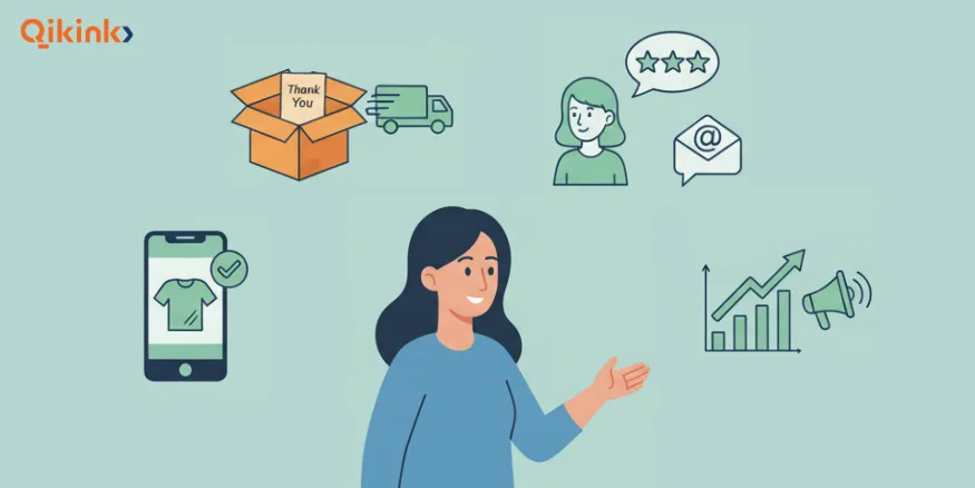Amazon sellers post sales tips Qikink