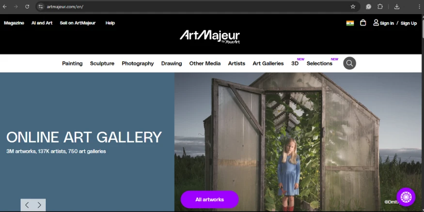 Artmajeur art selling platform Qikink