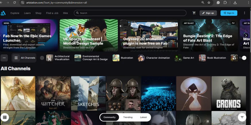 ArtStation art selling platform Qikink