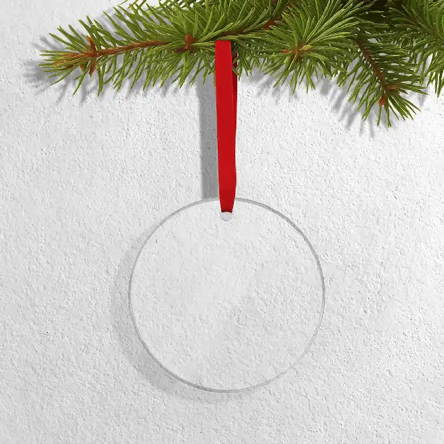 circle ornament​ acrylic qikink