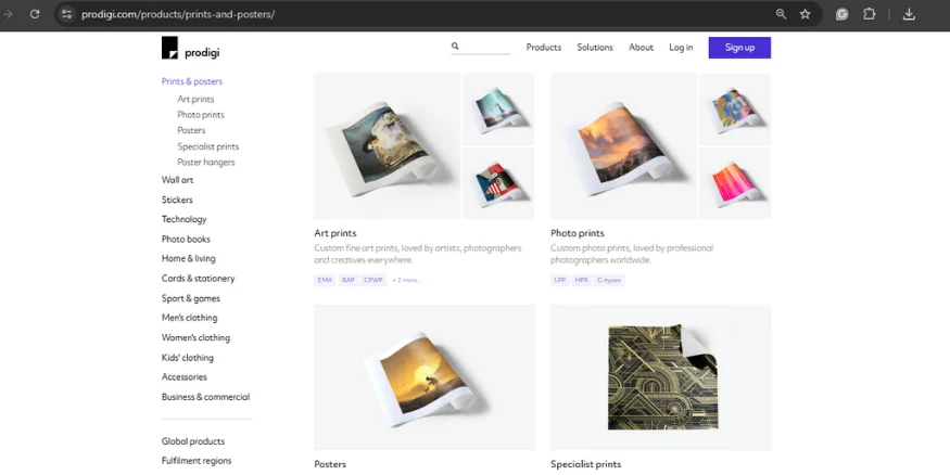 Prodigi art selling platform Qikink