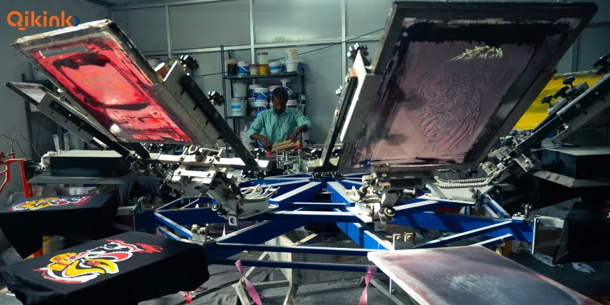 Screen printer setup Qikink