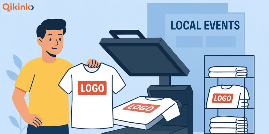 Screen printing for logos and local events Qikink