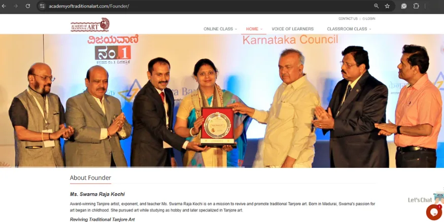 Swarna Raja Kochi - Tanjore Art Studio - Qikink