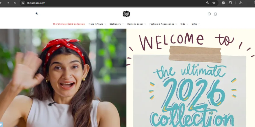 Alicia Souza the alicia store influencer Qikink