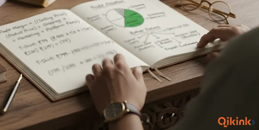 Average profit margin of dropshipping Qikink