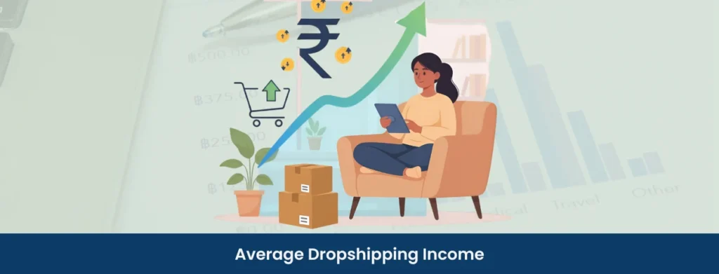 Average Income of Dropshipping India per Month