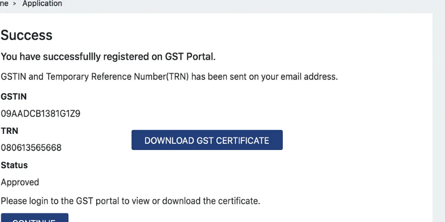 GST certificate download Qikink