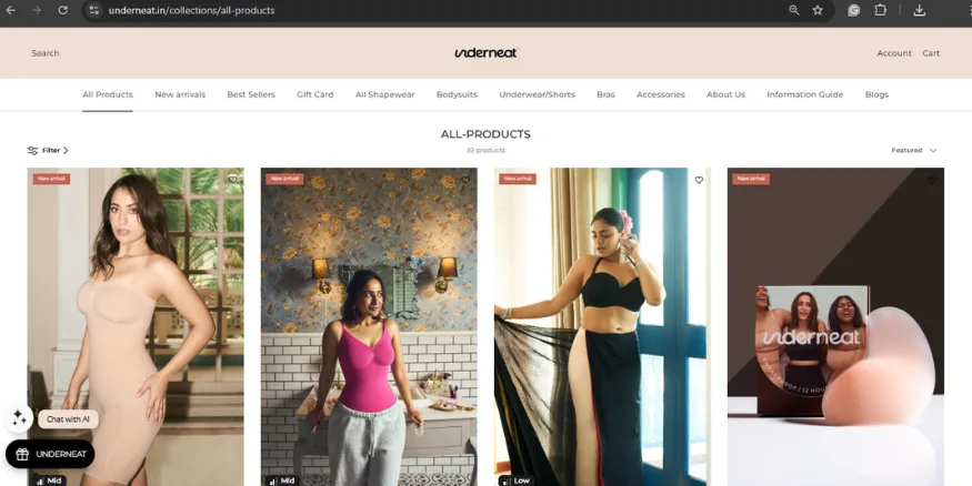 Kusha Kapila underneat influencer Qikink