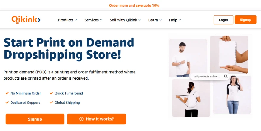 Start Your Print on Demand business with Qikink