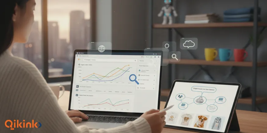 Identify dropshipping niche and target audience Qikink
