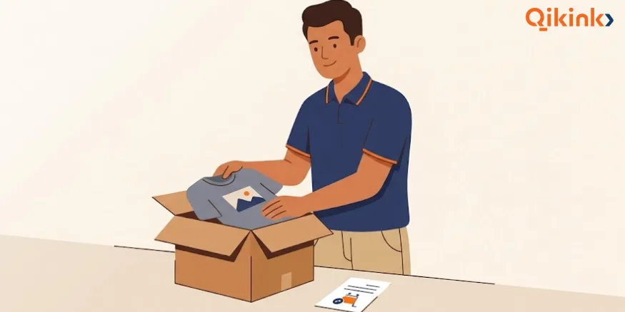 The Order Moves to the Dropshipping Supplier in India Qikink