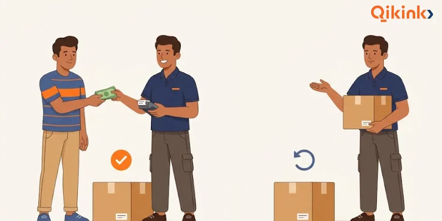 COD and Returns on a Dropshipping Order India Qikink
