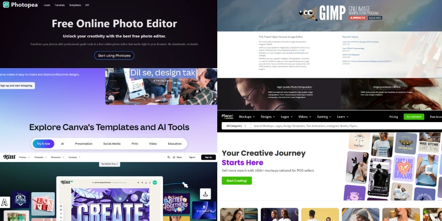 Tools to Create Free Design for Print on Demand Qikink