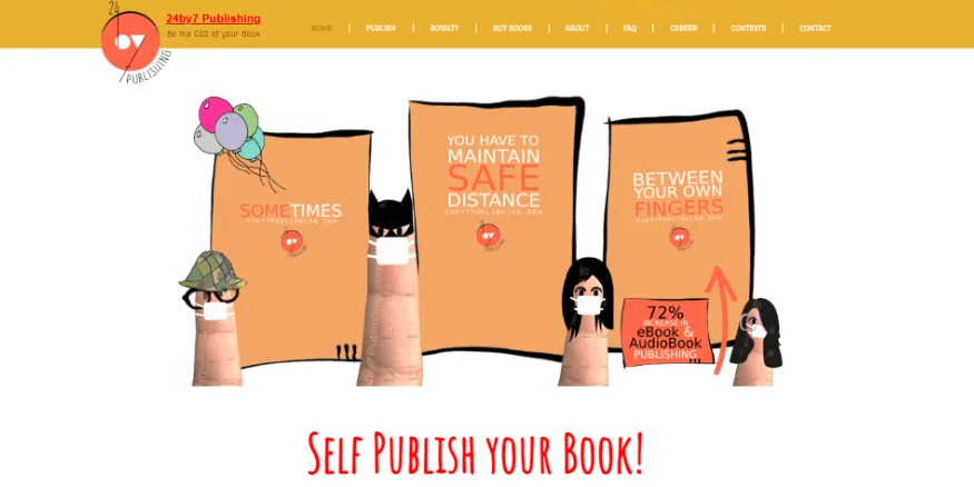 24by7 Publishing print on demand books Qikink