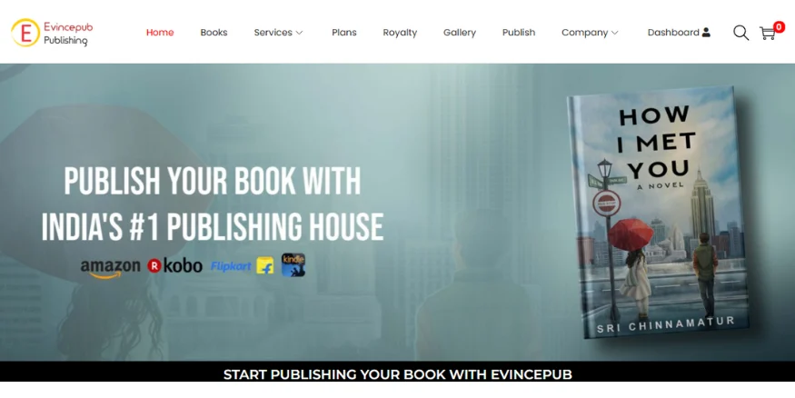 Evincepub Publishing print on demand Qikink