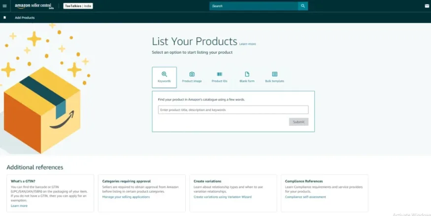 List your products on Amazon Qikink