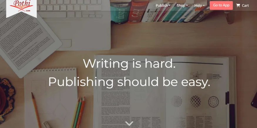 Pothi print on demand books Qikink