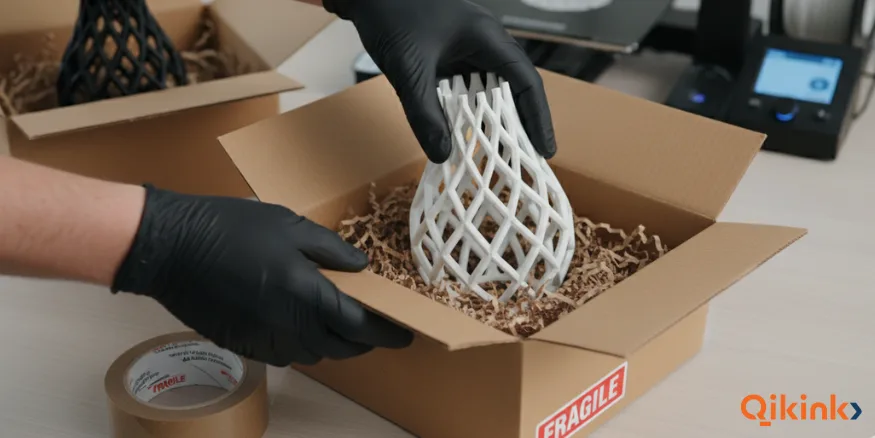 3d products packaging and shipping Qikink