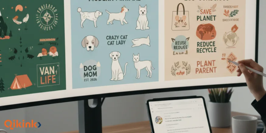 Etsy print on demand niche Qikink