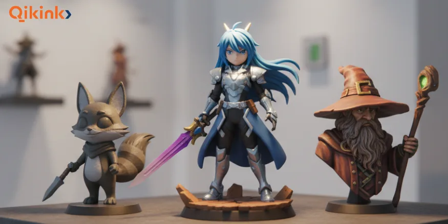 Figurines 3d print on demand Qikink