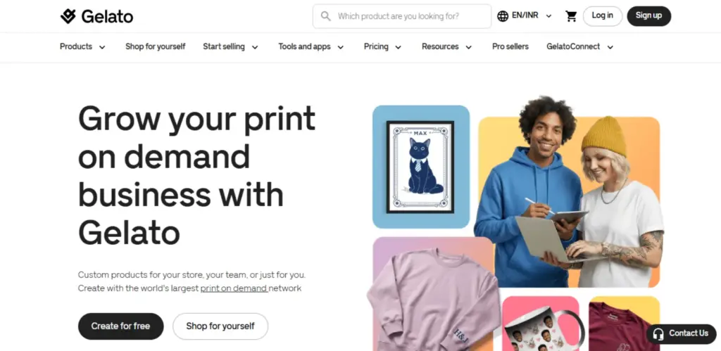 Gelato India print on demand website