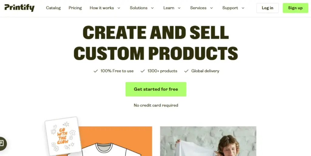 Printify print on demand website