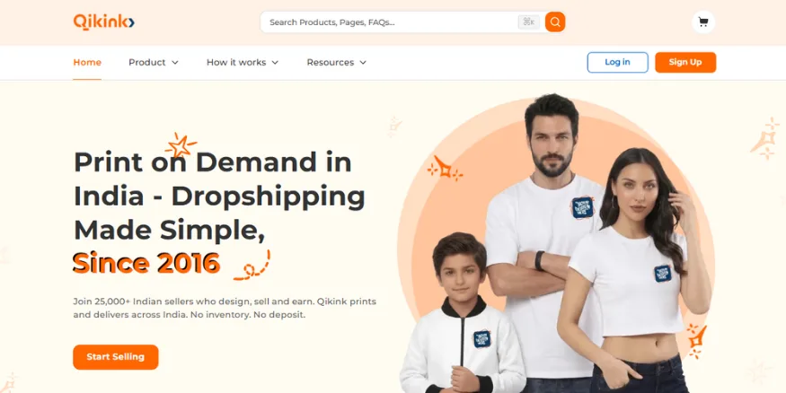 Qikink Homepage