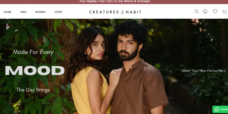 Creatures of Habit D2C brand India