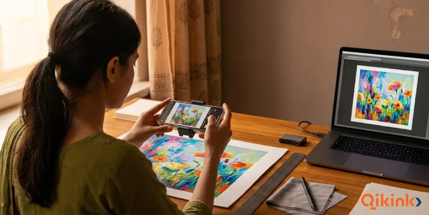 Digitise and Prepare Your Artwork to Sell Art Online Qikink
