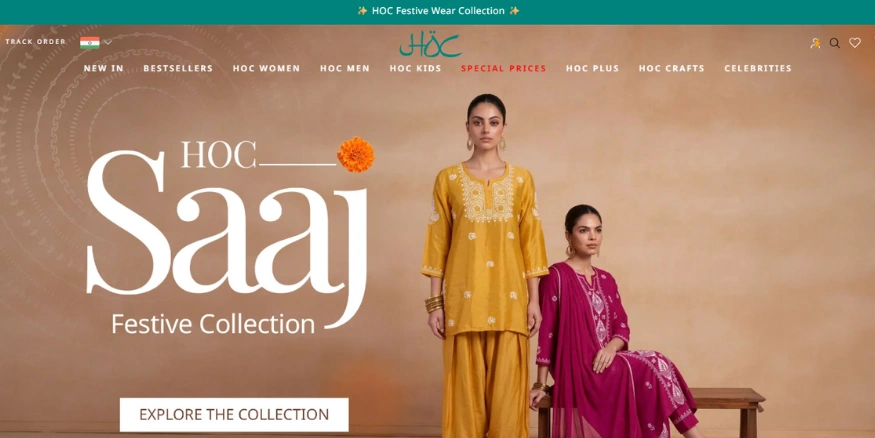 House of Chikankari (HOC) D2C Brand in India