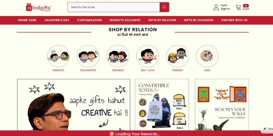 Indigifts D2C brand India