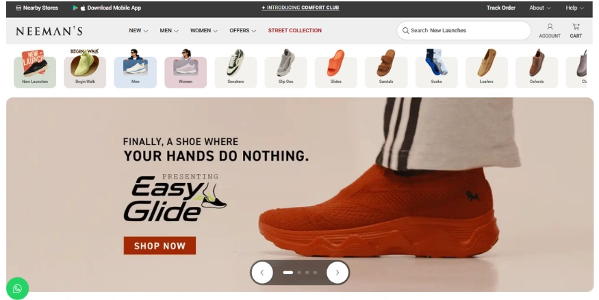 Neeman's Shoes D2C brand India