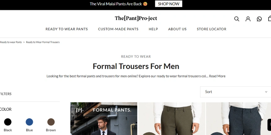 The Pant Project D2C brand India