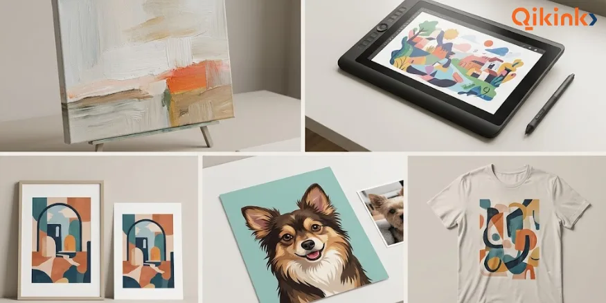 Choose Your Artwork and Sell Online Qikink