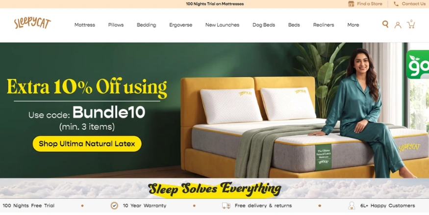 Sleepycat D2C brand India