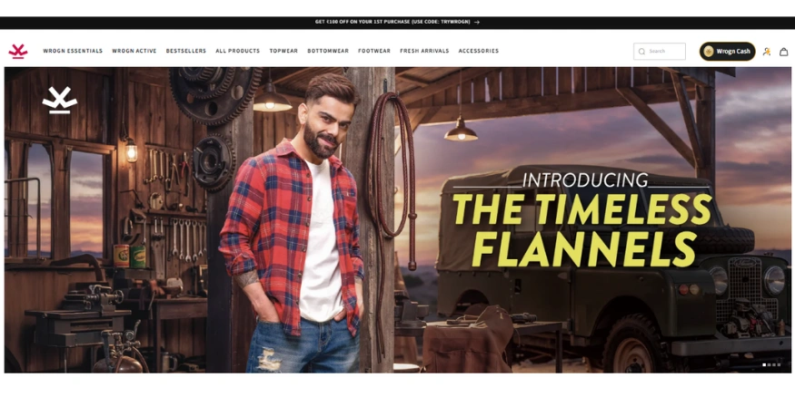 Wrogn D2C brand India