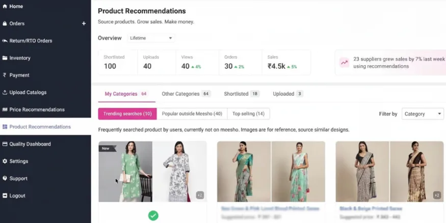 Meesho best product recommendation tool
