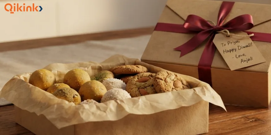 Diwali Gift Ideas for Family and Friends Homemade Cookies or Laddoos
