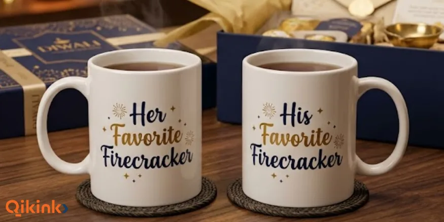 Diwali Gift Ideas for Family and Friends Personalised Couple Mugs