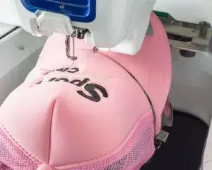 Cap embroidery