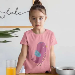 Girls-printed-T-shirt-qikink