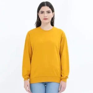 Mustard Yellow Unisex Sweatshirt Dropshipping Qikink