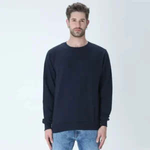 Navy Blue Unisex Sweatshirt Dropshipping Qikink